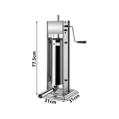 7 Liter Wurstfüllmaschine Wurstfüller Wurstpresse Edelstahl für Küche Wurst