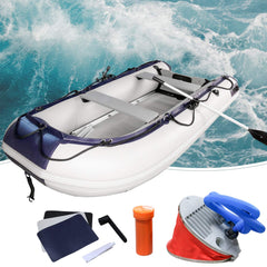 Vingo 320cm Schlauchboot Mit Pumpe & Paddel 6 Plätzen Sportboot  geeignet für einen Außenbordmotor 320x151x70cm