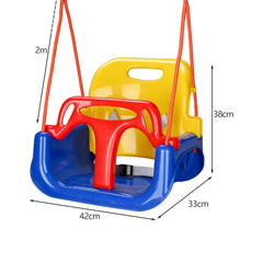 3 in 1 Kinderschaukel Schaukelbank Innen und Außen Schaukel Set verstellbar Gartenschaukel