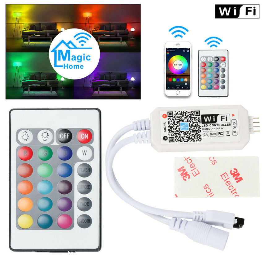 Mini WiFi RGB LED Stripe Lichtband Streifen Controller für Android/IOS –  Hengda Online Shop