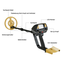 Hengda Metalldetektor pinpoint Suchtiefe Wasserdicht